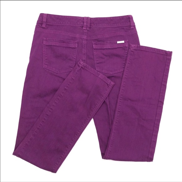 White House Black Market Slim Fit Purple Jeans - Picture 3 of 6
